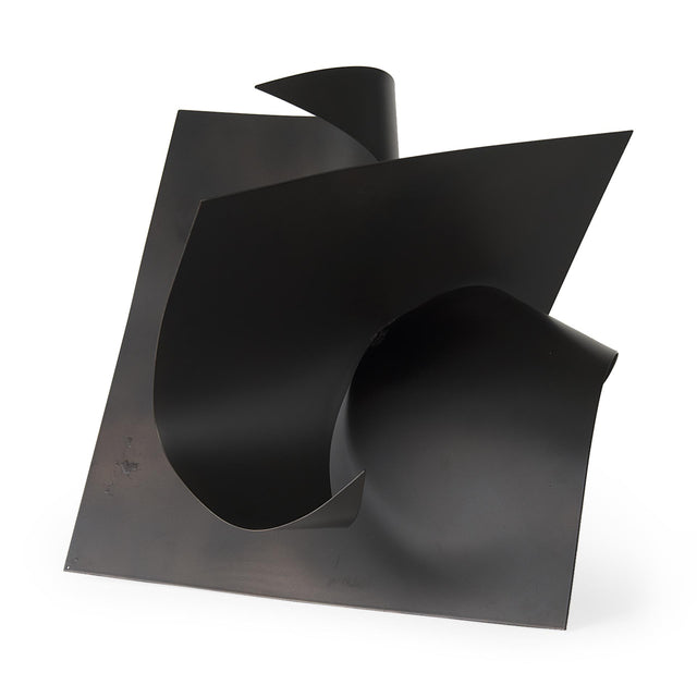 Mercana Francesca 18.1L x 18.1W x 18.1H Black Metal Sculptural Decorative Object