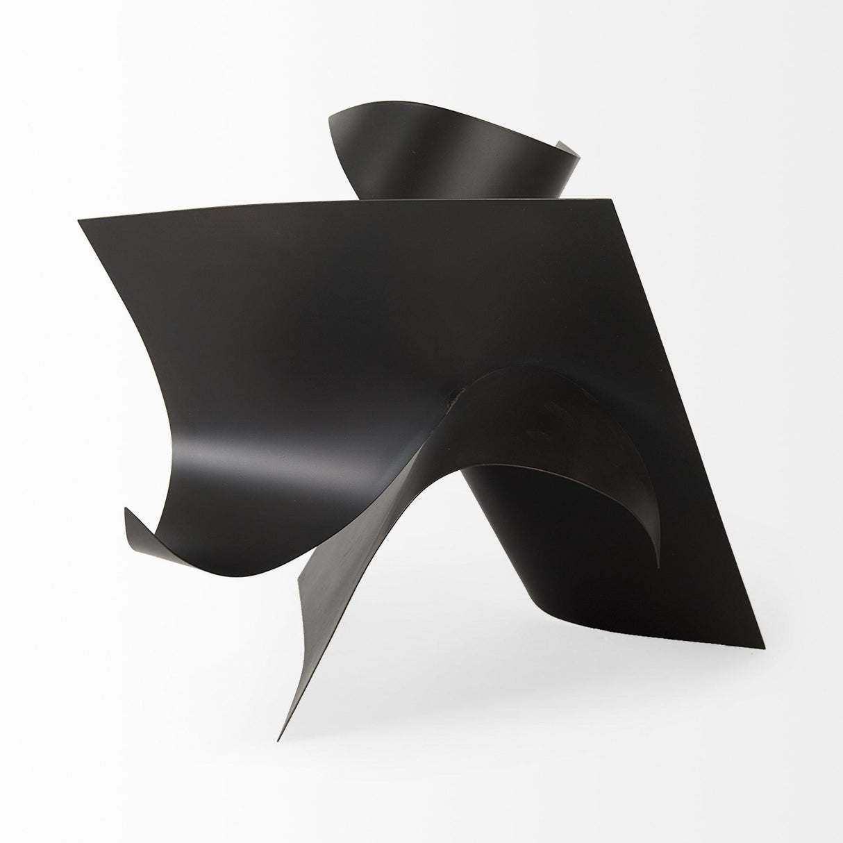 Mercana Francesca 18.1L x 18.1W x 18.1H Black Metal Sculptural Decorative Object