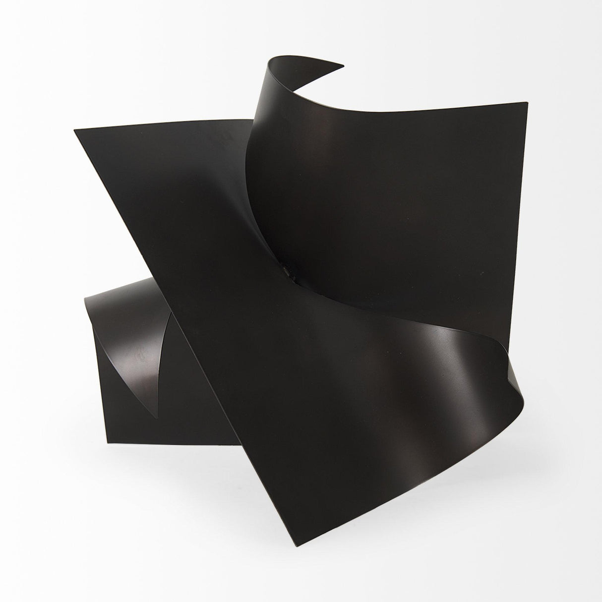 Mercana Francesca 18.1L x 18.1W x 18.1H Black Metal Sculptural Decorative Object