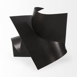 Mercana Francesca 18.1L x 18.1W x 18.1H Black Metal Sculptural Decorative Object