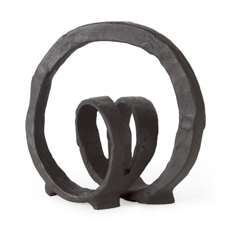 Mercana Stanislaw II Black Metal Infinite Ribbon Sculpture