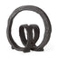 Mercana Stanislaw II Black Metal Infinite Ribbon Sculpture