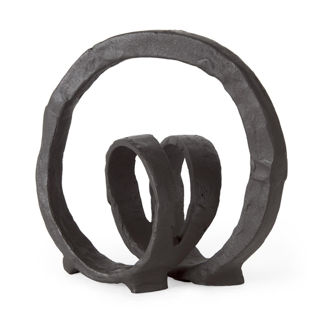 Mercana Stanislaw II Black Metal Infinite Ribbon Sculpture