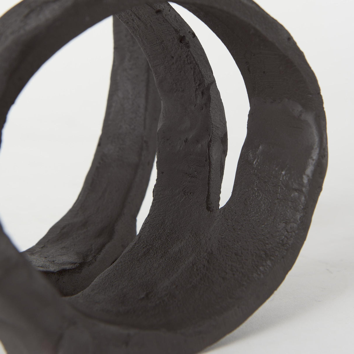 Mercana Stanislaw II Black Metal Infinite Ribbon Sculpture