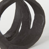 Mercana Stanislaw II Black Metal Infinite Ribbon Sculpture