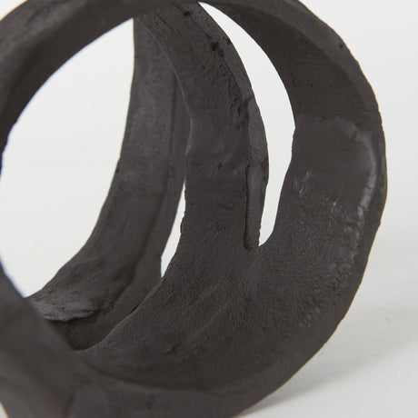 Mercana Stanislaw II Black Metal Infinite Ribbon Sculpture