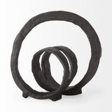 Mercana Stanislaw II Black Metal Infinite Ribbon Sculpture