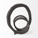 Mercana Stanislaw II Black Metal Infinite Ribbon Sculpture
