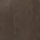 Mercana Kiran 17L x 17W x 26H Medium Brown Wood W/ Antique Nickel Finished Metal Frame Counter Stool