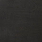 Mercana Kiran 17L x 17W x 26H Black Wood W/ Black Metal Base C-Shape Counter Stool