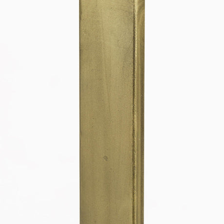 Mercana Faye 50L x 15W x 30H Beige Finished Wood W/Gold Metal Base Console Table