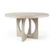 Mercana Liesl 54.L x 54.0W x 30.0H Barely Gray Finished Wood W/ Circular Top Dining Table