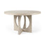 Mercana Liesl 54.L x 54.0W x 30.0H Barely Gray Finished Wood W/ Circular Top Dining Table