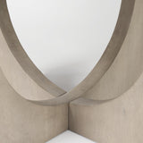 Mercana Liesl 54.L x 54.0W x 30.0H Barely Gray Finished Wood W/ Circular Top Dining Table