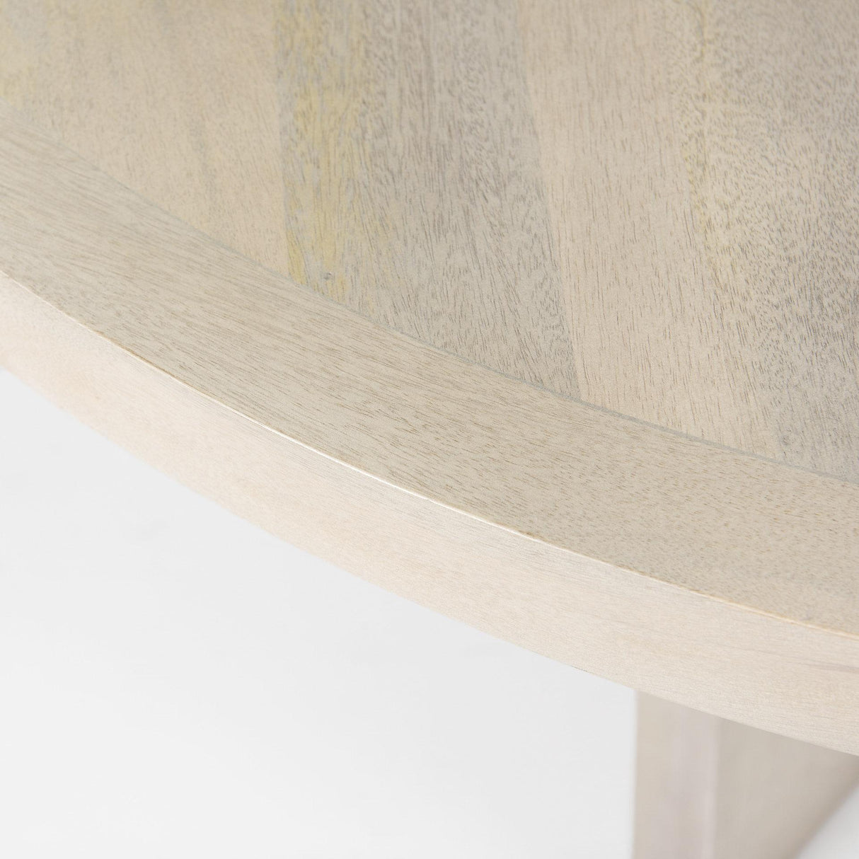Mercana Liesl 54.L x 54.0W x 30.0H Barely Gray Finished Wood W/ Circular Top Dining Table