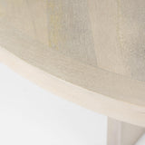 Mercana Liesl 54.L x 54.0W x 30.0H Barely Gray Finished Wood W/ Circular Top Dining Table