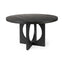 Mercana Liesl 54.L x 54.0W x 30.0H Black Wood W/ Circular Top Dining Table