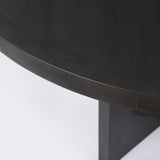Mercana Liesl 54.L x 54.0W x 30.0H Black Wood W/ Circular Top Dining Table