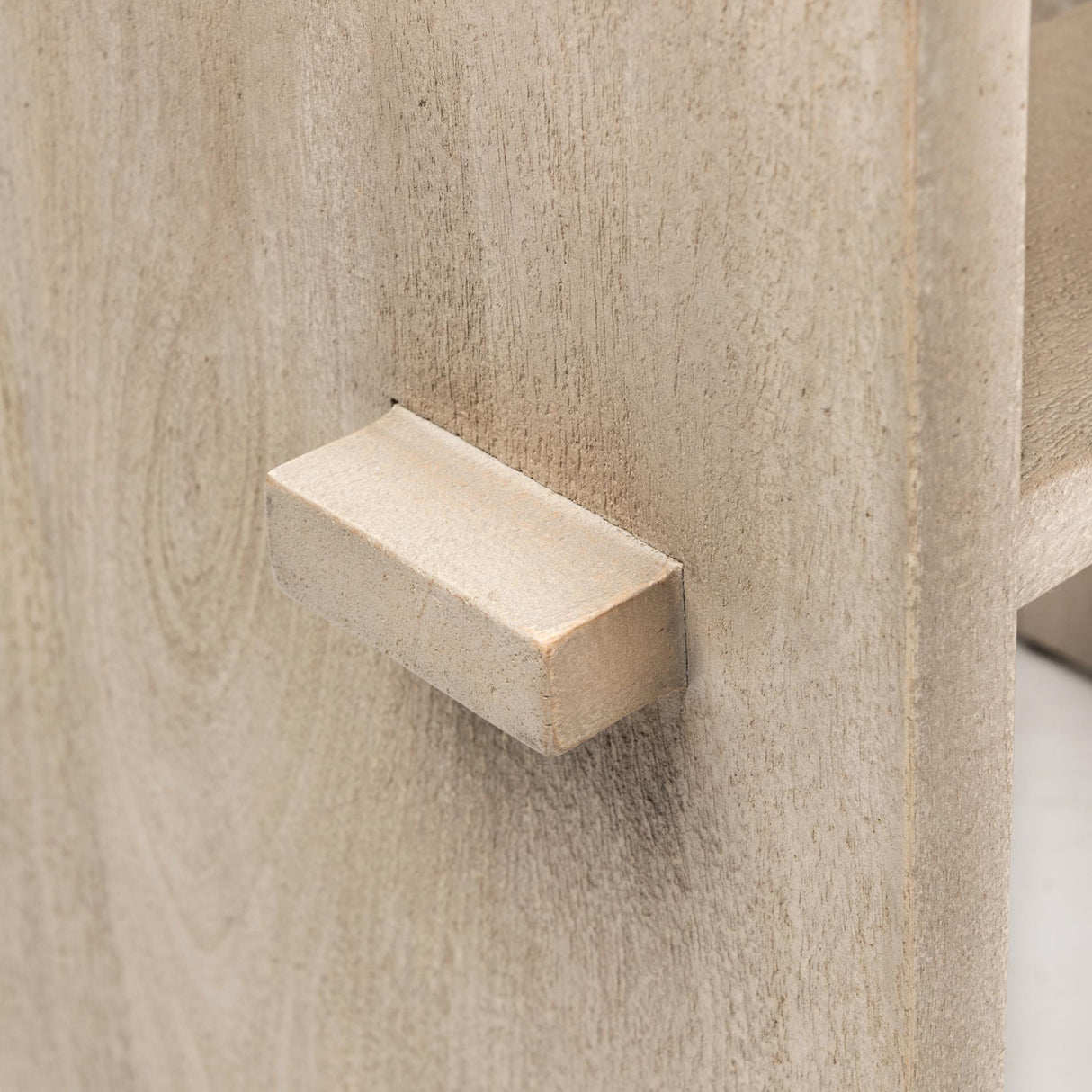 Mercana Aida 30" Seat Height Light Gray Wood Bar Stool