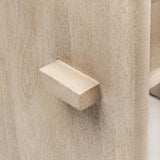 Mercana Aida 30" Seat Height Light Gray Wood Bar Stool