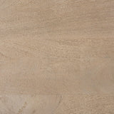 Mercana Aida 30" Seat Height Light Gray Wood Bar Stool