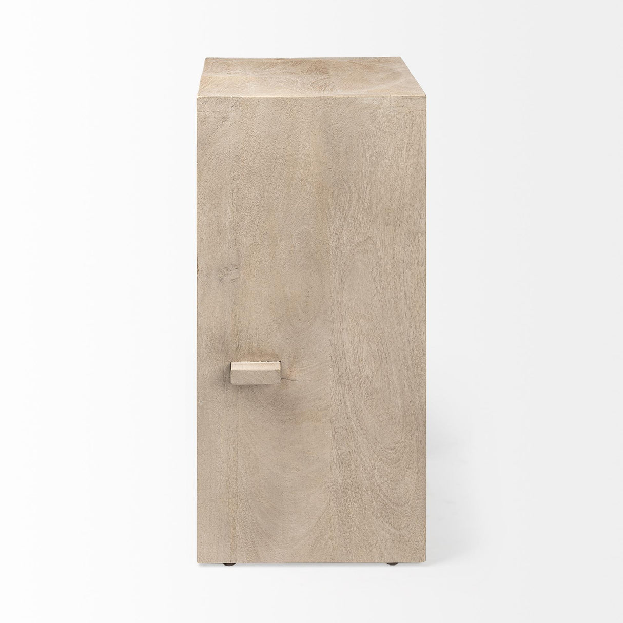 Mercana Aida 30" Seat Height Light Gray Wood Bar Stool