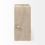 Mercana Aida 30" Seat Height Light Gray Wood Bar Stool