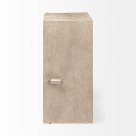 Mercana Aida 30" Seat Height Light Gray Wood Bar Stool