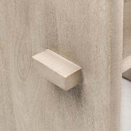 Mercana Aida 26" Seat Height Light Gray Wood Counter Stool