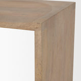 Mercana Aida 26" Seat Height Light Brown Wood Counter Stool