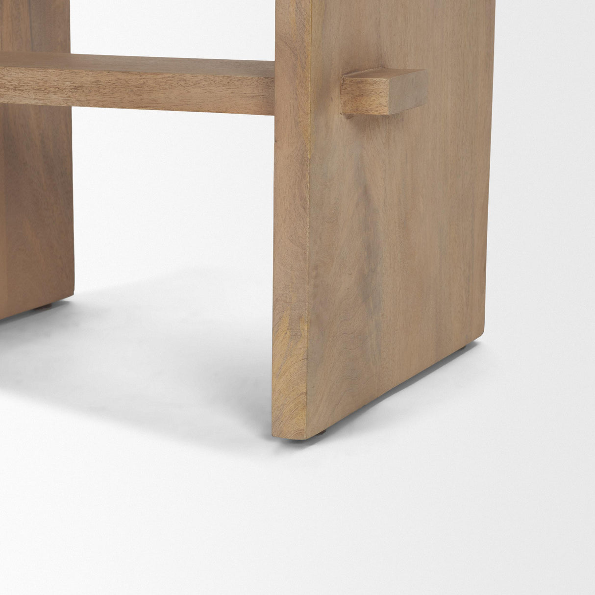 Mercana Aida 26" Seat Height Light Brown Wood Counter Stool