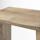 Mercana Aida 26" Seat Height Light Brown Wood Counter Stool