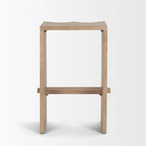 Mercana Aida 26" Seat Height Light Brown Wood Counter Stool