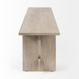 Mercana Aida 18H Light Gray Wood Dining Bench