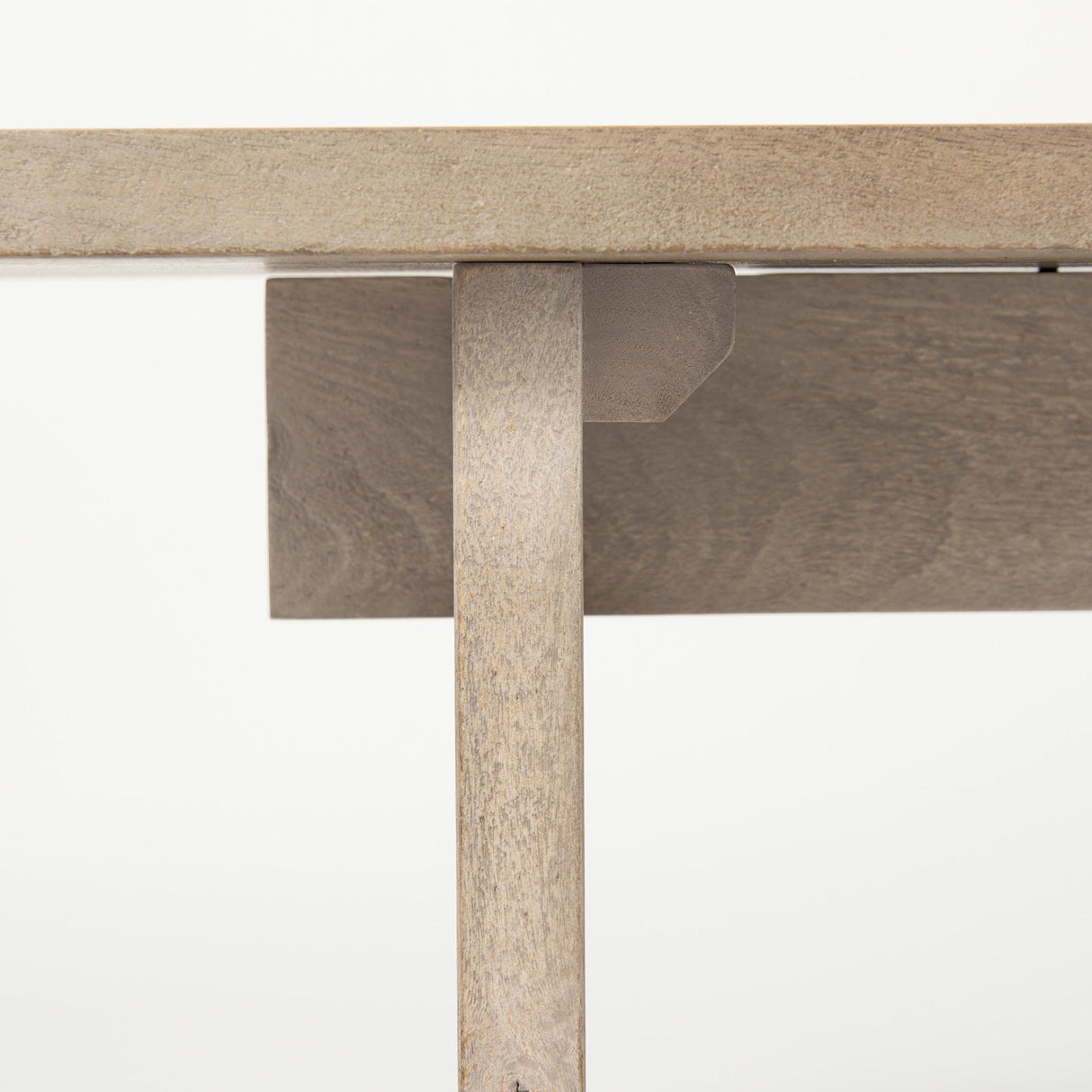 Mercana Aida 18H Light Gray Wood Dining Bench