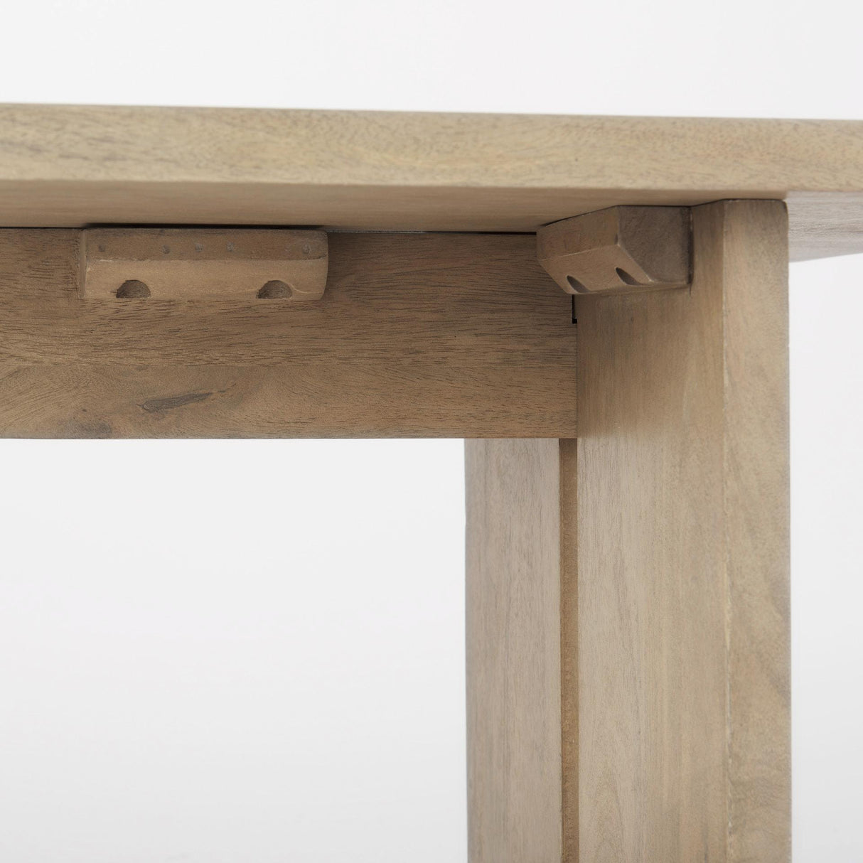 Mercana Aida 18H Light Brown Wood Dining Bench