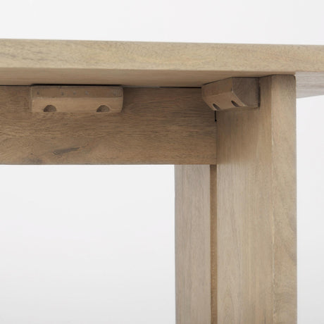 Mercana Aida 18H Light Brown Wood Dining Bench