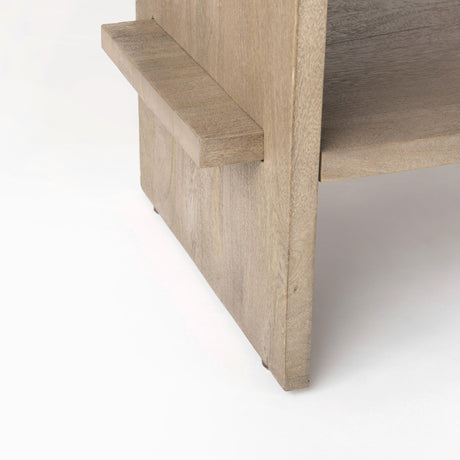 Mercana Aida Light Gray Wood Console Table
