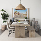 Mercana Aida Light Gray Wood Console Table
