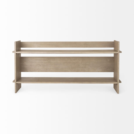 Mercana Aida Light Gray Wood Console Table