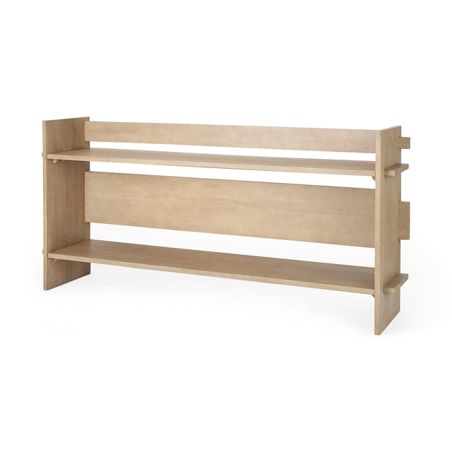 Mercana Aida Light Brown Wood Console Table