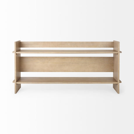 Mercana Aida Light Brown Wood Console Table