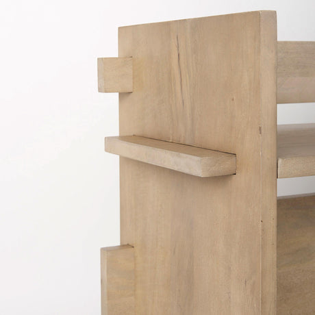 Mercana Aida Light Brown Wood Console Table