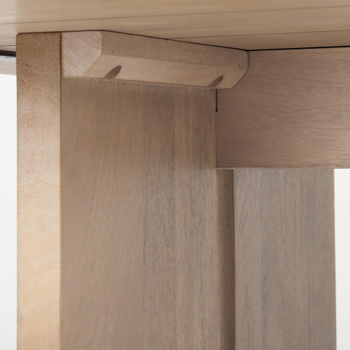Mercana Aida 84L Light Brown Wood Dining Table