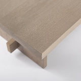Mercana Aida 84L Light Gray Wood Dining Table