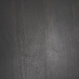 Mercana Maxwell 34L x 34W x 16H Dark Brown Wood W/ Black Metal Pedestal Base Round Coffee Table