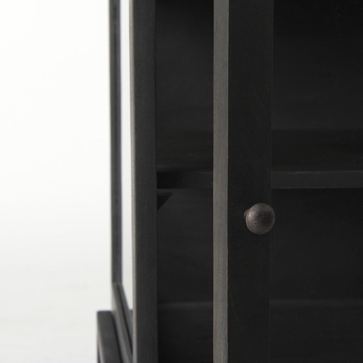 Mercana Arelius 20L x 18W x 26H Black-Brown Wood W/ Black Metal Frame End/Side Table