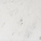 Mercana Divina Black-Brown Wood w/ White Marble Top and Black Metal Base Sideboard