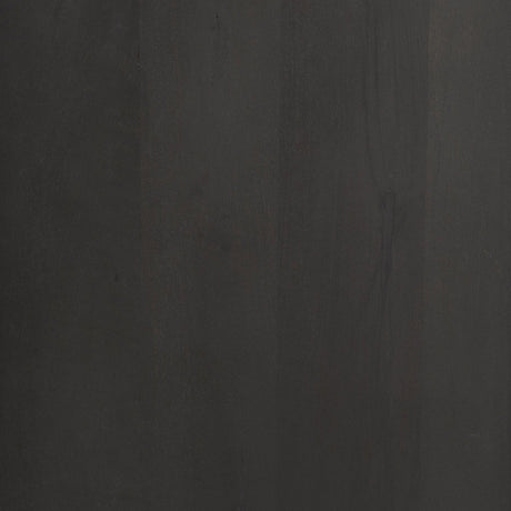 Mercana Divina Black-Brown Wood w/ White Marble Top and Black Metal Base Sideboard