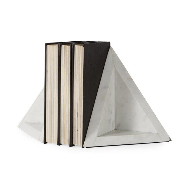 Mercana Sophia 8.0"L x 6.0"W x 7.0"H Marble Set Of Two Bookends